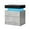Gray Black, variant on Hommpa High Gloss RGB LED Nightstand 2 Drawers Bedside Table Bedroom Cabinet White