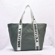 BIMBA Y LOLA Women Fashion Classic Handbags Shopper Multicolor Ladies Travel Shoulder Zipper Large Bag
