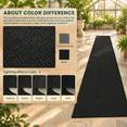 Black 2x14 Runners Rugs For Hallway Long Washable Runner Rug Woven Non ...