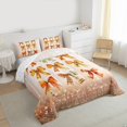 thumbnail image 3 of Manfei Retro Bowknot Bow Bedding Comforter Set, Glitter Sequin Print Twin Comforter Sets, Teens Kids Child Reversible Bedding Set, Breathable Home Decor, 2pcs, 3 of 8