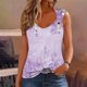 thumbnail image 1 of Puntoco Camisola básica para mujer Camiseta sin mangas con estampado para mujer Camiseta holgada sin mangas, 1 of 4