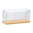 thumbnail image 4 of Luzkey Countertop Action Figures Display Box Showcase Organizer Multifunctional Dustproof Wood Bottom for Small Ornaments Accessory 30x10x13.5cm, 4 of 8