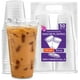 thumbnail image 1 of Berry Hip 50 Vasos de Plastico con Tapa con Boquilla Transparentes de 24 oz (710 ml), Desechables, Vasos Perfectos para Llevar Café, Chocolate, Bebidas Frias, Batidos Best Trading VTB24-1, 1 of 5