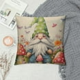 thumbnail image 2 of Chilfamy  Easter Pillow Covers Gnome Bunny Ears Throw Pillowcase Rabbit Floral Home Sofa Bedroom Cushion Case Seasonal Farmhouse Decorations 20x20in, 2 of 5