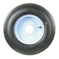 eCustomrim Trailer Tire Rim 4.80-8 480-8 4.80 x 8 8 in. Load B 4 Lug Hole Bolt Wheel White