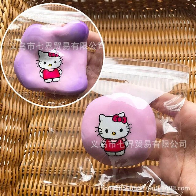 Sanrio Y2k Hello Kitty cosas Kuromi Cinnamoroll pellizco Bola de ventilación descompresión Anine Kawaii artículos lindos regalo creativo para niños, nuevo, 2023