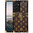 thumbnail image 1 of Funda para Samsung Galaxy S21 Ultra, Samsung S21 Ultra Case 5G, diseño de calidad de piel trasera delgada para Samsung S21 Ultra en 6,8 pulgadas (marrón), 1 of 4