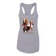 thumbnail image 2 of If It's Not a Bassett Hound Its Just a Dog Gift | Womens Dog Lover Jersey Racerback Tank Top, Heather Grey, Medium, 2 of 3