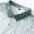 thumbnail image 4 of COSFO Mens Button Down Shirt Gradient Short Sleeve Textured Tops Classic Fit Summer Beach Vacation Collared Mens Shirts, 4 of 8