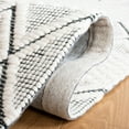 thumbnail image 4 of SAFAVIEH Marbella Ifrit Diamond Area Rug, Ivory/Black, 6' x 6' Square, 4 of 4