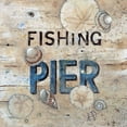 thumbnail image 2 of Fisk, Arnie 26x26 Gold Ornate Wood Framed with Double Matting Museum Art Print Titled - Fishing Pier, 2 of 4