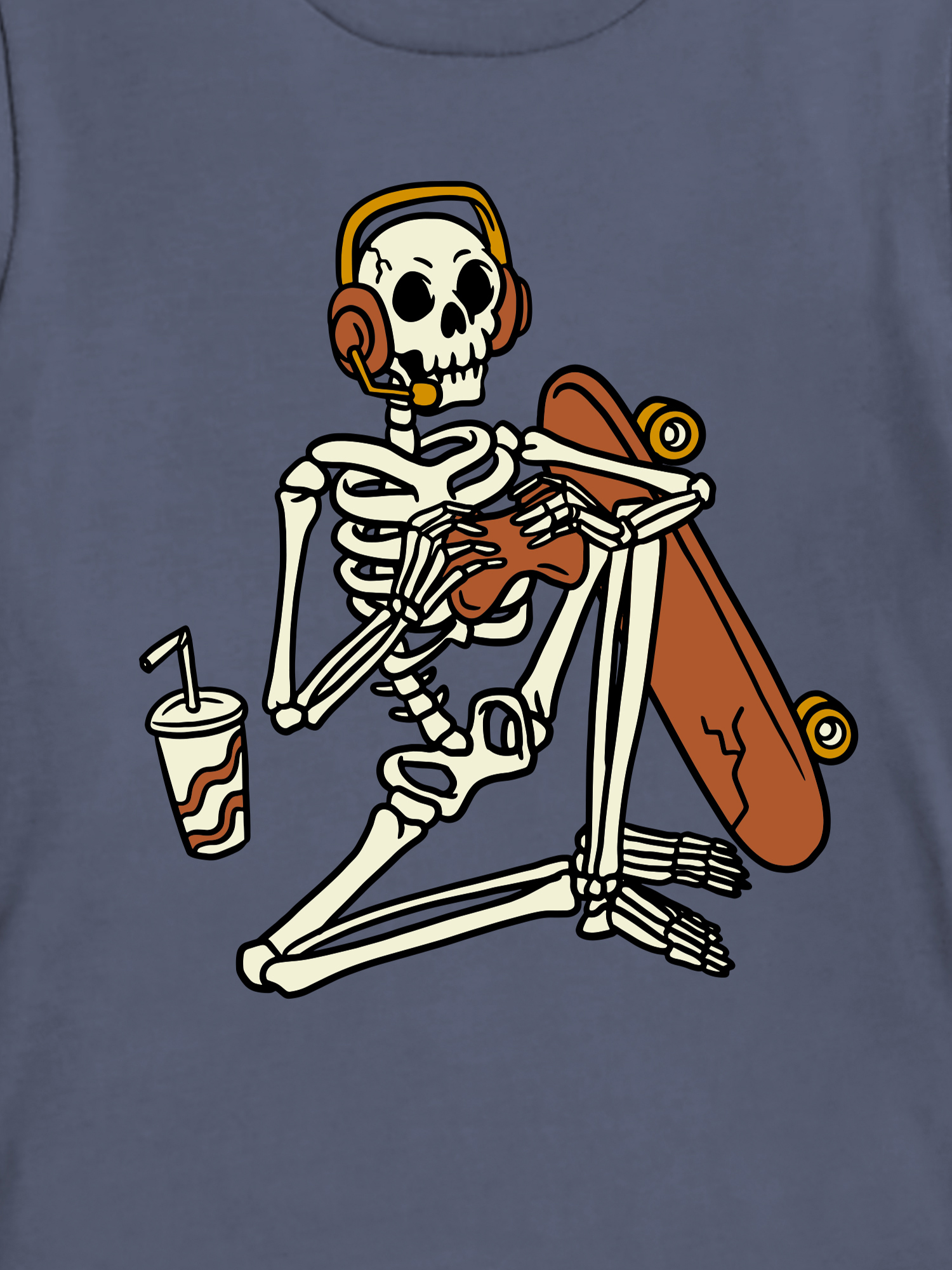 Wonder Nation Boys Skeleton Hang Out, Crew Neck, Short Sleeve, Graphic T-Shirt, Sizes 4-18