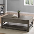thumbnail image 2 of Steve Silver Co. Table Basse Relevable en Bois Flotté avec Rangement et Roulettes Cachées, Bois Flotté, 2 of 5