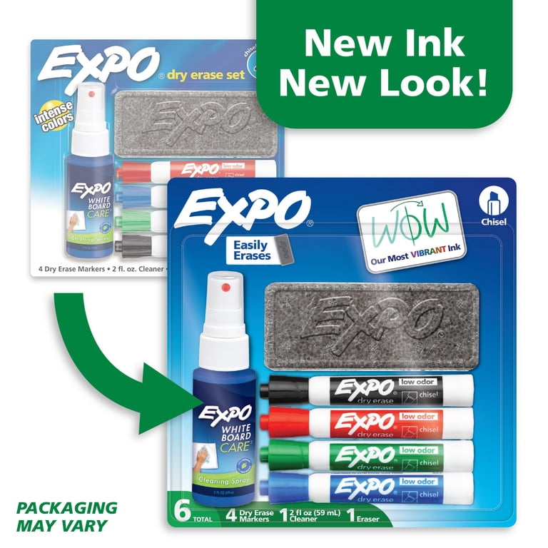 Expo Low Odor Dry Erase Marker Starter Set, 6 Piece photo 2