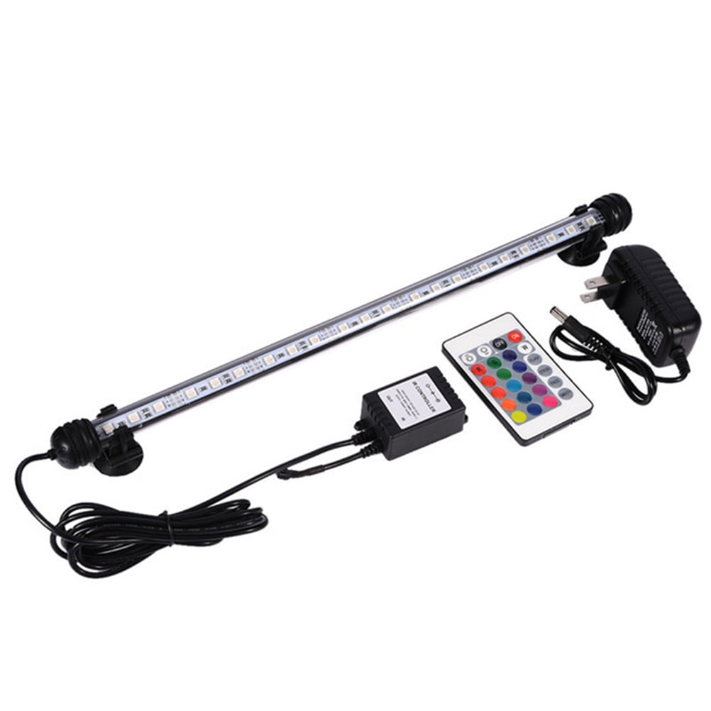 28 cm Submersible Multi-Color Waterproof Fish Tank Light Underwater Crystal Glass Lights Suitable for Saltwater and Freshwater-11 inch LED Aquarium Light