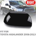 thumbnail image 1 of Left Right Side View Mirror Cover Rearview Mirror Cap For Toyota Highlander 2009 2010 2011 2012 2013 2014 Door Wing Mirror Shell 1pc Right, 1 of 6