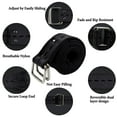 thumbnail image 3 of TRGPSG Men's Canvas Belt, Suitable for Waist Size 30-38,Web Belt Solid Color Adjustable Strap Casual Belt,Black, 3 of 3
