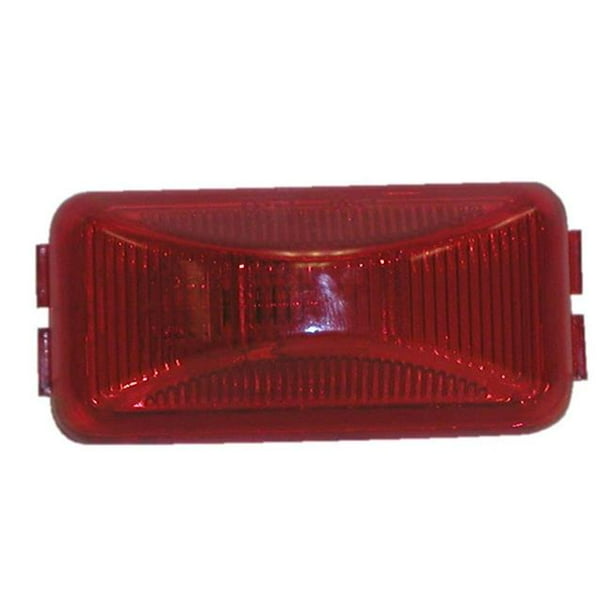 Peterson Manufacturing PEM150R 2.5 x 1 in. Crystal Red Rectangular Side