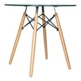 thumbnail image 3 of Round Bistro Dining Table - 30" Glass Top, Eiffel Base, Dining Room Table, Kitchen Table, Modern Design, 3 of 9