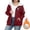 Wine, variant on Nmnitkp Jackets for Women Lightweight Fleece Jacket Full Zip Polar Soft Warm Winter Coat Antistatic Outwear with Zipper Pockets Black,L