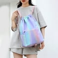 thumbnail image 4 of Drawstring Gym Backpack Waterproof Gradient Color Basketball Bag Foldable Sports Backpack for Men Women Soccer Training Swimmers, 4 of 8