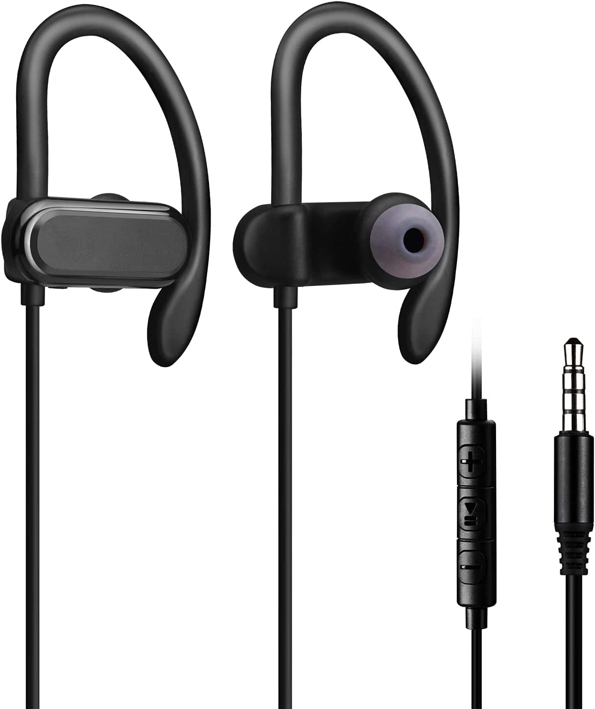 Sport Earbuds Running Headphones with , Wired in Ear Buds with Wrap