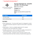 thumbnail image 2 of Rear Drive Shaft Repair Kit - Compatible with 2008 - 2015 Nissan Rogue 2009 2010 2011 2012 2013 2014, 2 of 2