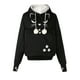 thumbnail image 1 of Otoño e invierno mujer cara de gato impreso pulóver con capucha manga larga gato sombrero cordón Tops sudaderas con capucha sudaderas Fridja nalpqowj1746, 1 of 8