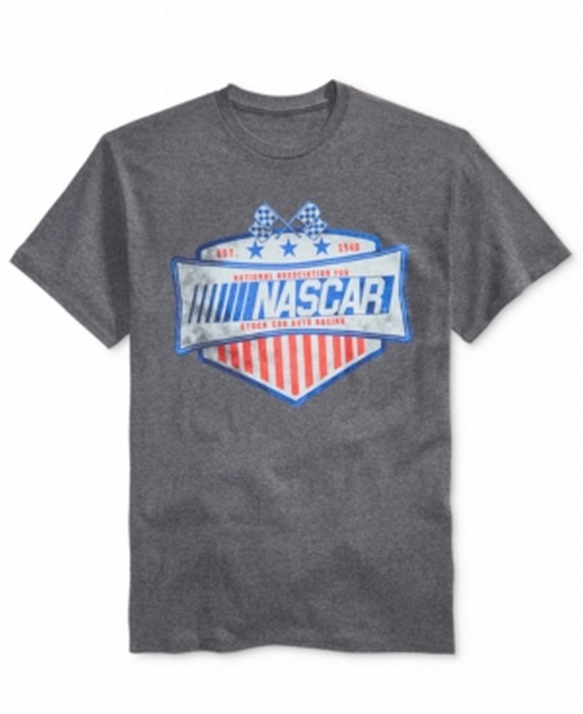 Nascar NEW Gray Mens Size Small S Nascar Logo Graphic Print Tee TShirt