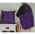 thumbnail image 5 of Soimoi Purple Poly Georgette Fabric Diamond Geometric Printed Craft Fabric by the Yard 42 Inch Wide, 5 of 5
