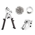 thumbnail image 1 of Kit de herramientas para ojales, alicates perforadores manuales, máquina para ojales, herramienta de prensa manual con 100 suministros para ojales, 1 of 5