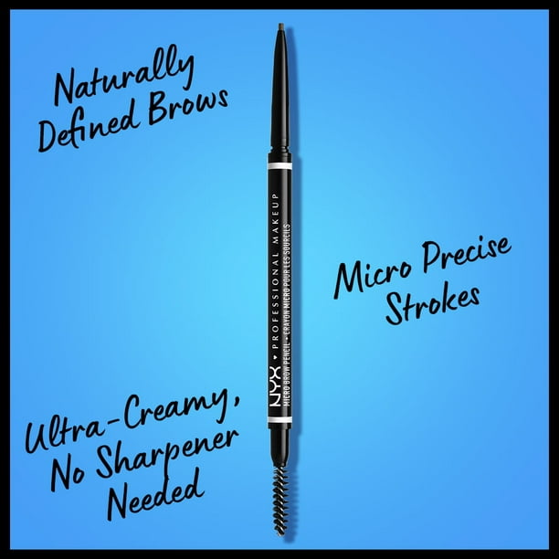 NYX Professional Makeup Micro, Vegan Eyebrow Pencil, Black, oz Walmart.com