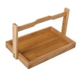 thumbnail image 1 of Cesta de comida, bandeja de madera para servir, cesta Rectangular para comida, aperitivos, pan, contenedor de almacenamiento con asa para restaurante, SG, 1 of 9