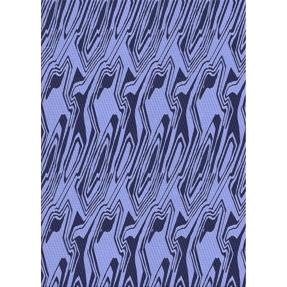 Ahgly Company Indoor Rectangle Patterned Blue Whale Blue Area Rugs, 6' x 9'