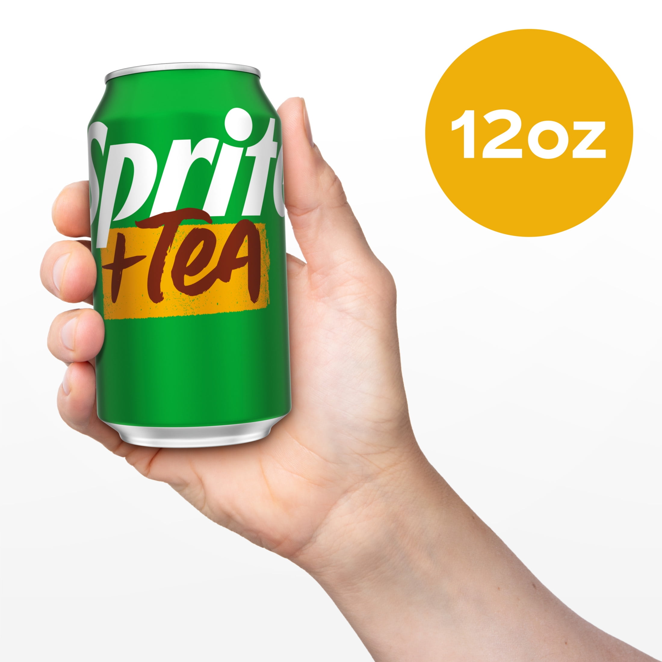 Sprite + Tea, Lemon-Lime and Tea Flavored Soda , 12 fl oz, 12 pack