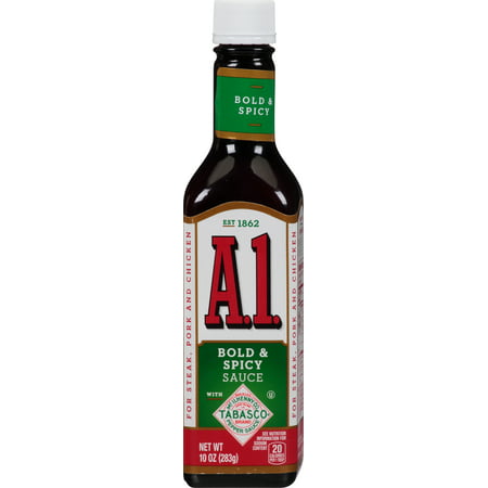 (2 Pack) A.1. Bold & Spicy Sauce, 10 oz Bottle