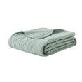 thumbnail image 4 of Tuscany Oversized Quilted Throw with Scalloped Edges Seafoam 60x72", 4 of 4