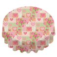thumbnail image 2 of Pioneer Flower Floral Print Pattern Round Tablecloth 60 X 60 Inch, Wrinkle Resistant Wipeable Table Cloth for Kitchen Dining Picnic Patio Party, 2 of 6
