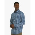 thumbnail image 2 of Chaps Men's & Big Men's Long Sleeve Flex Twill Yarn-Dye Woven Shirt, Sizes S-3XL, 2 of 8