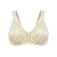 thumbnail image 4 of Deyllo Minimizer Bras for Women Plus Size Seamless Unlined Bra Full-Figure Non Padded Comfort Light Beige Bras Clothes-Size 38DDD, 4 of 4