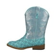 thumbnail image 3 of Roper Girls Glittery Floral Square Toe Cowboy   Mid Calf Boots, 3 of 5