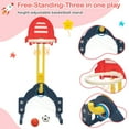 thumbnail image 5 of TOBBI 6 in 1 Toddler Slider Kid Climber and ABS Swing Set W/ Basketball and Football Stand, 5 of 10