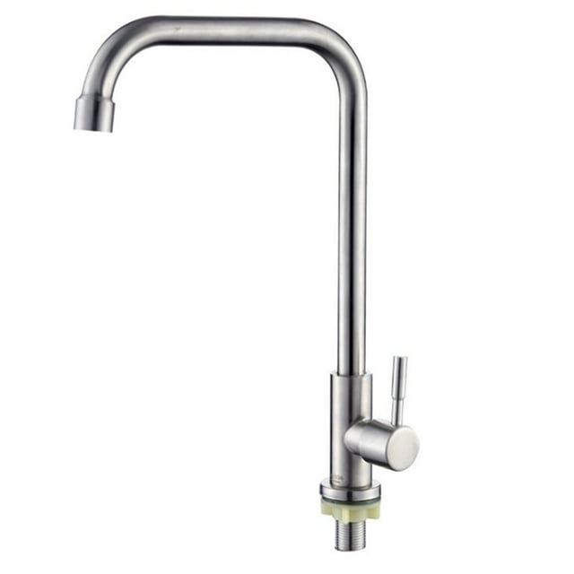 304 Stainless Steel Kitchen Faucet Water Purifier Single Lever Hole Tap Cold