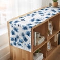 thumbnail image 6 of Table Runners 72 Inches Long Dress Scarves, Navy Blue Floral Farmhouse Kitchen Table Runner, Coffee Tablerunners, Spring Flowers Butterflies Watercolor 16x72 Inch, 6 of 9