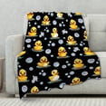 thumbnail image 4 of Ducks Blanket Adult Duck Blanket Kids Funny Blanket Suitable for Living Room Bedroom Bed Sofa Crib Couch Chair Outdoor All Season Items That Yellow Duck Lovers Will Love 40"x30"for Pets, 4 of 6