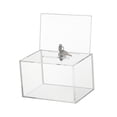 thumbnail image 3 of Caja de donación de acrílico, caja para rifa transparente con cerradura con ranura, buzón de correo, urna de , urna de votación para escritorio, 3 of 9