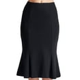 thumbnail image 2 of Sarit Skirt - Women's Seamed Ponte mermaid midi skirt, 2 of 4