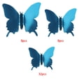 thumbnail image 1 of Pegatinas de insectos Calcomanías decorativas para espejos Calcomanías de plástico 3D para pared para oficina en casa, Azul, 48pcs Eigraketly HA001498-13, 1 of 6
