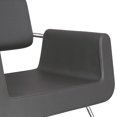 thumbnail image 5 of Chromium Brooklyn Professional Styling Chair with Foam Cushions, Gray, 5 of 9