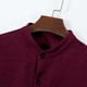 thumbnail image 4 of pstuiky camisas de manga larga para hombre, Cárdigan con capucha y botones de manga larga con cuello alto y bolsillos informales de color liso para hombre Tops de talla grande para hombre l, 4 of 7